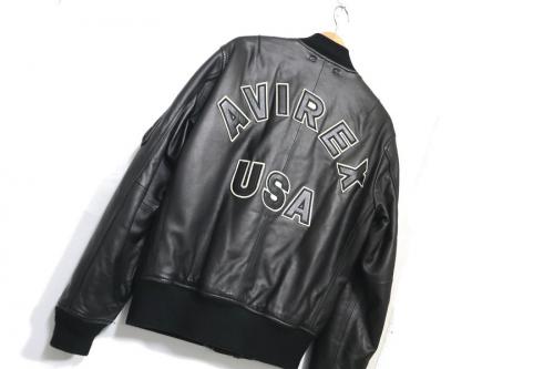 アヴィレックスのLAMB LEATHER MA-1