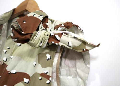 カモフラシャツワンピースのレディース