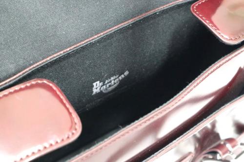 エナメルサッチェルバッグのレディース