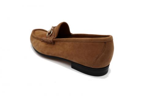 ホースビットスエードローファーのメンズ