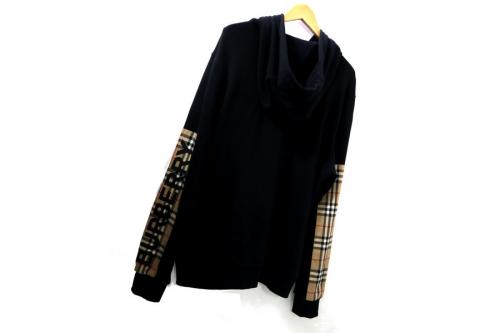 バーバリーのヴィンテージチェックパネルオーバーサイズフーディー