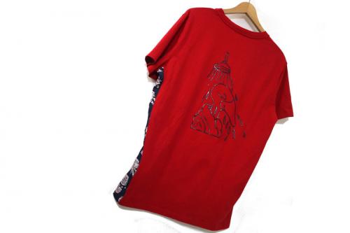 モンクレールのラバーロゴ半袖Tシャツ