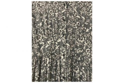 rustic flower ギャザーワンピースのレディース