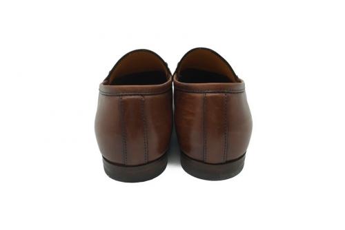 レザーホースビットローファーのレディース