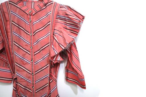 Silk Cotton Stripe Onepieceのレディース