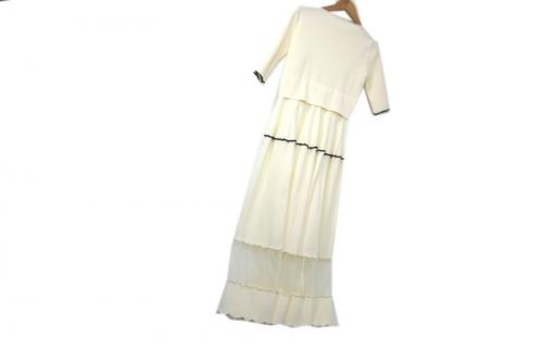 ファーファーのリブロングワンピース