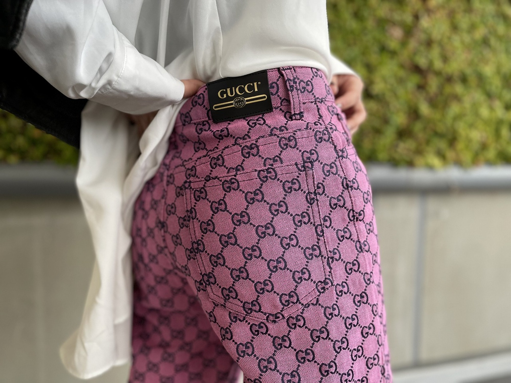 新品　GUCCI 総柄　パンツ GUCCI/グッチ】GG柄パンツ 買取入荷致しました。[2023.02.10発行