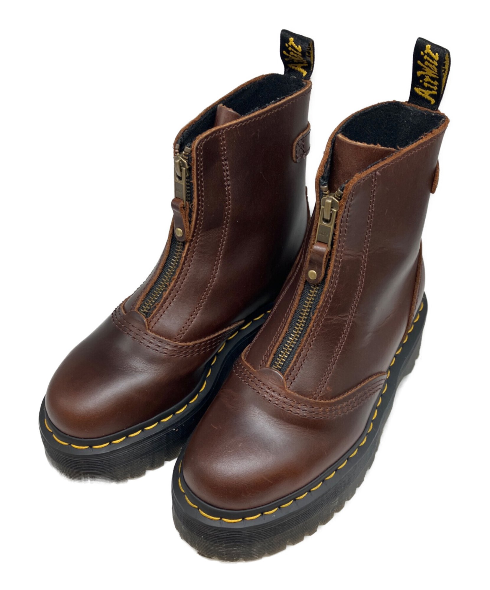 Dr. Martens JETTA ブーツ フロントジップ 厚底ソール 25cm Dr.Martens / ドクターマーチン】Jetta フロントジップブーツ | 足元
