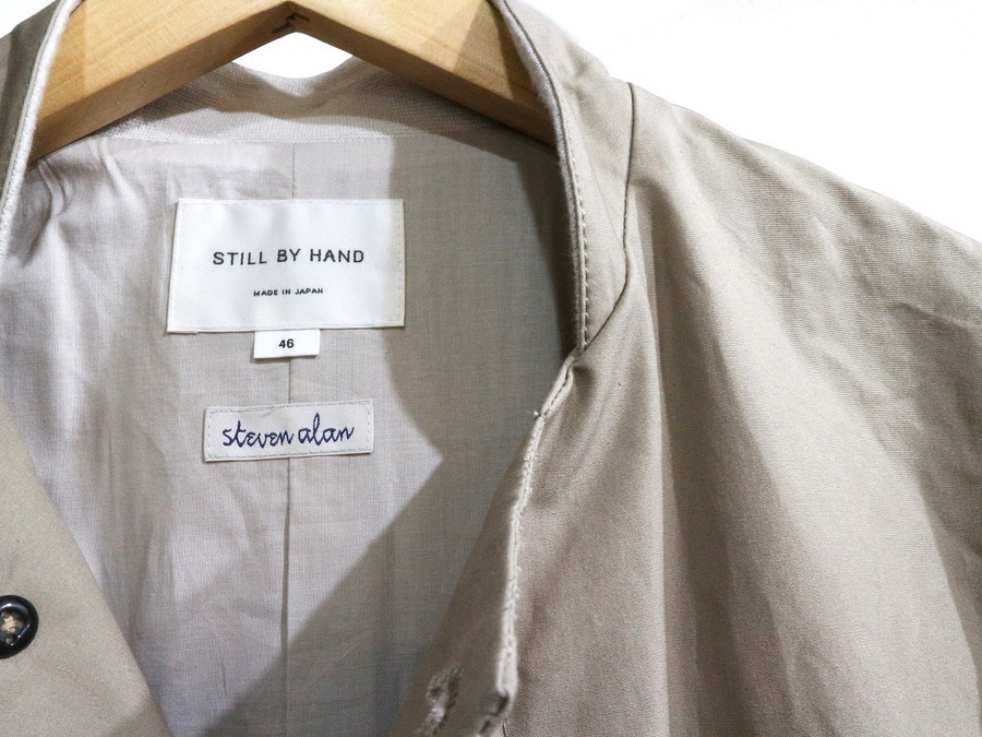 STILL BY HAND SHIRTS COAT 日本製 ショップコート 紺（STILL BY