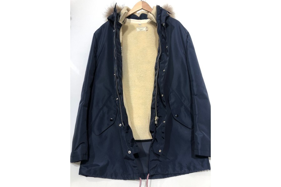 MAISON KITSUNE(メゾンキツネ) / モッズコート/M/ポリエステル/NVY/FW15M106/内側劣化、コード難有 |  古着の販売・通販ならセカンドストリート