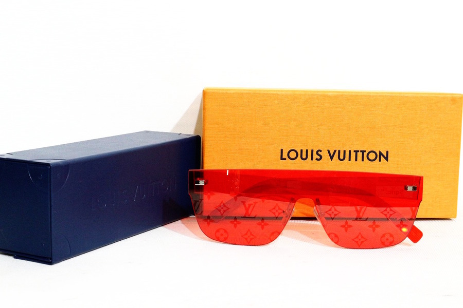 Replica Louis Vuitton Red City Mask Monogram Sunglasses Z0992U