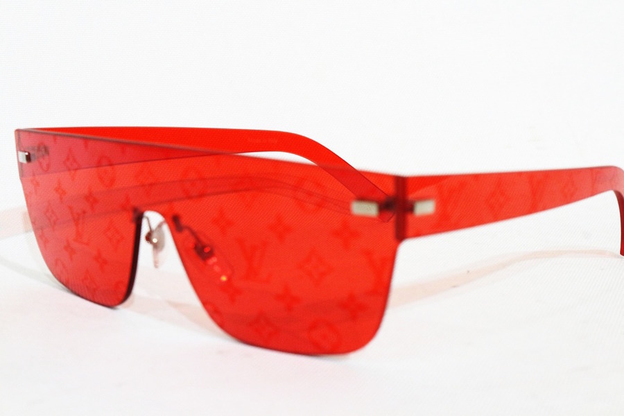 Replica Louis Vuitton Red City Mask Monogram Sunglasses Z0992U