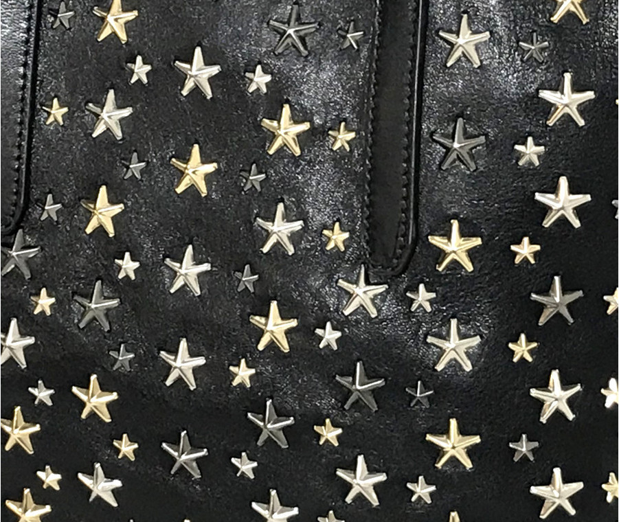 JIMMY CHOO/ジミーチュウ】スタースタッズ付レザートートバッグ