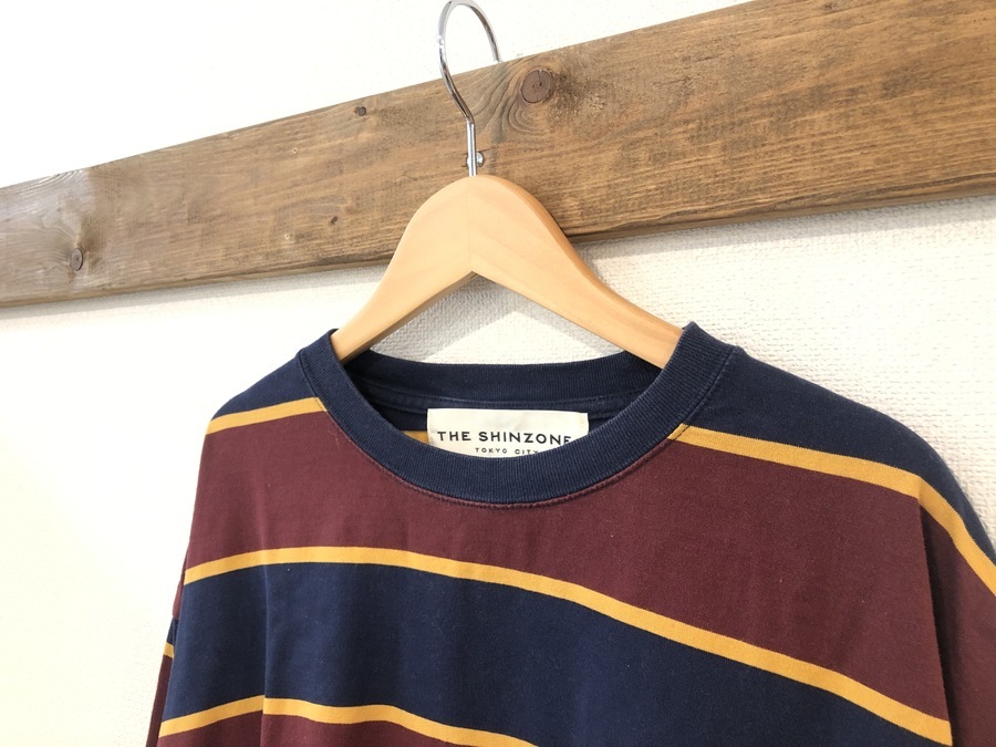 Shinzone（シンゾーン）】HALF MARINE BORDER ボーダーTシャツ