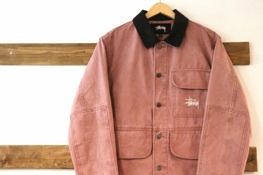 プチバン　ページ　Stussy ピンク カバーオール stussy/ステューシー】カバーオールジャケット入荷致しました