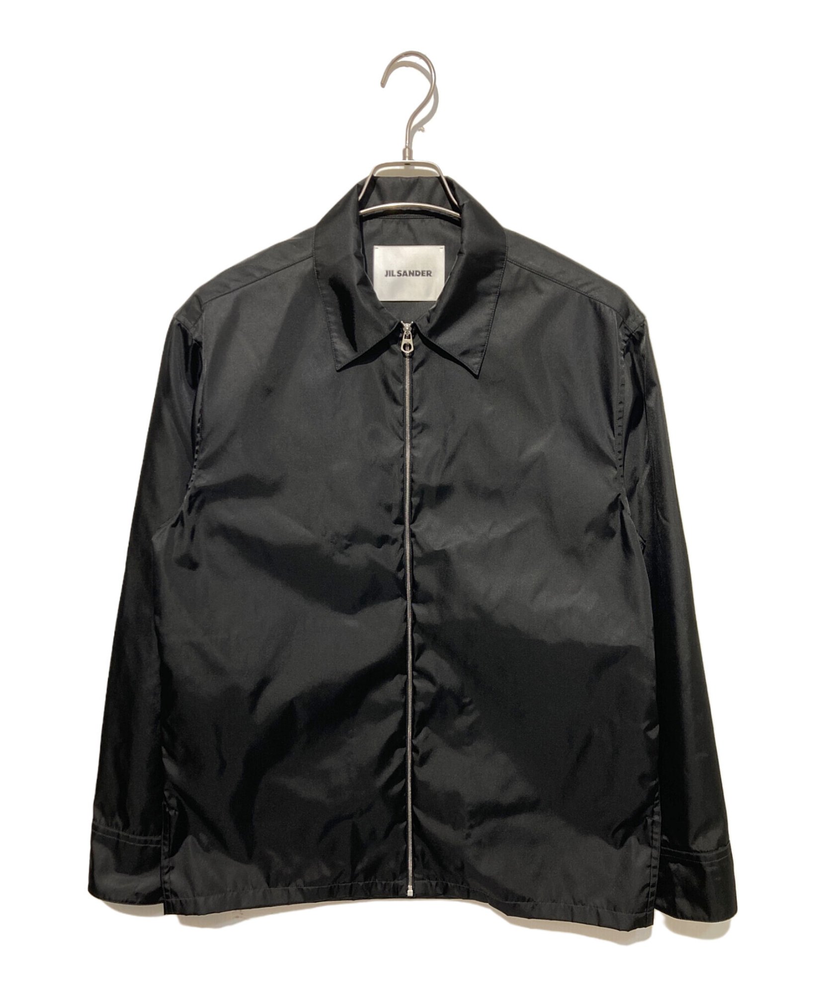 JIL SANDER ブラック ナイロンジャケット JIL SANDER / ジルサンダー】ナイロンツイルジップジャケット | 現代的