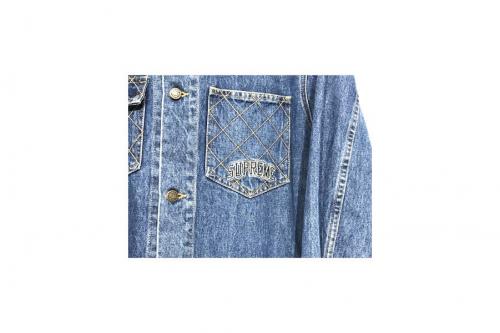 シュプリームのdiamond stitch denim chorecoat