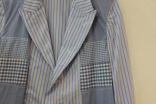 コム デ ギャルソンシャツのパッチワーク