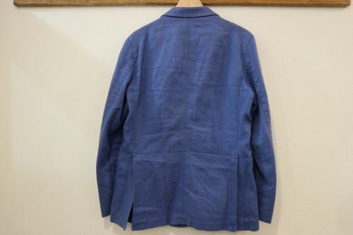 リネンジャケットのダブルジャケット