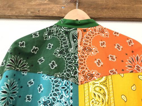 チルドレン オブ ザ ディスコーダンスのパッチワークバンダナシャツ