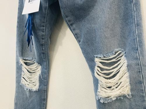 ダメージ加工デニムのメンズ