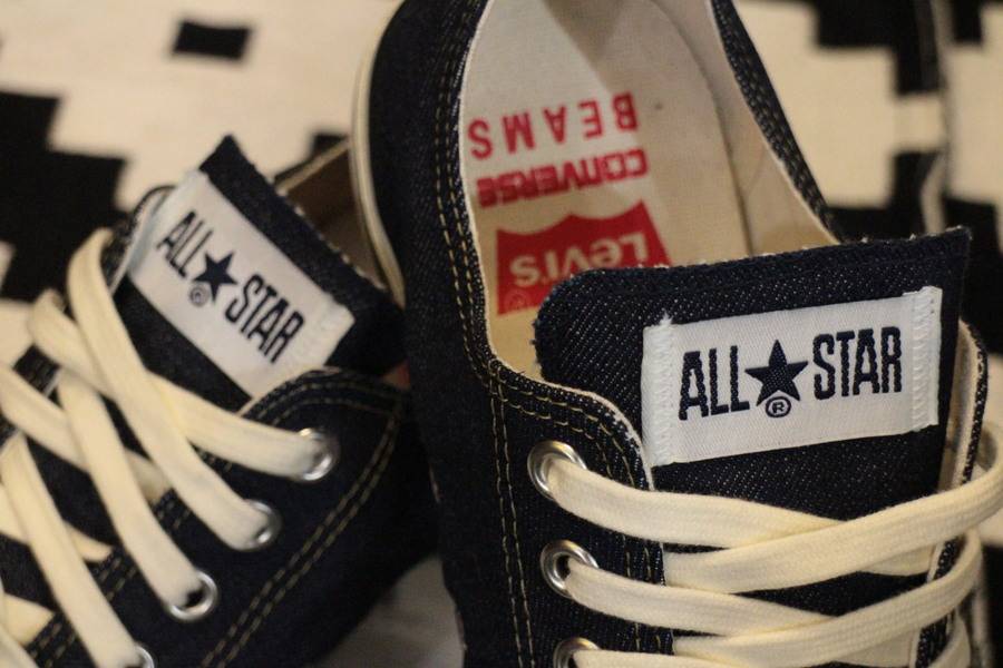 CONVERSE ALL STAR、beamsコラボ、チャックテイラー、vans CONVERSE〉のMADE IN JAPANの『ALL STAR』である『CANVAS ALL
