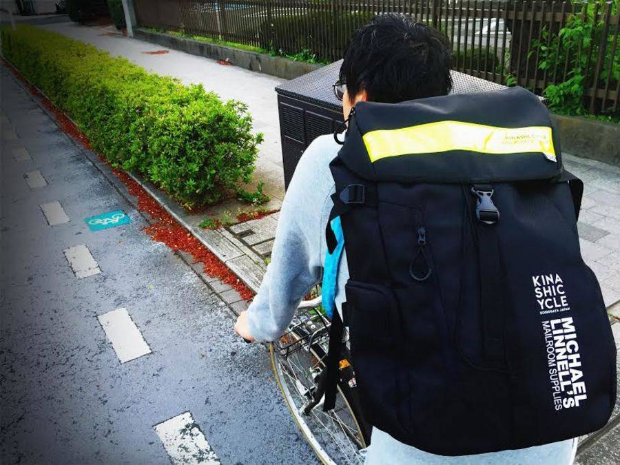 木梨サイクル×MICHAEL LINNELL バックパック　ネイビー 木梨サイクル×MICHAEL LINNELL バックパック ネイビー こんばんは