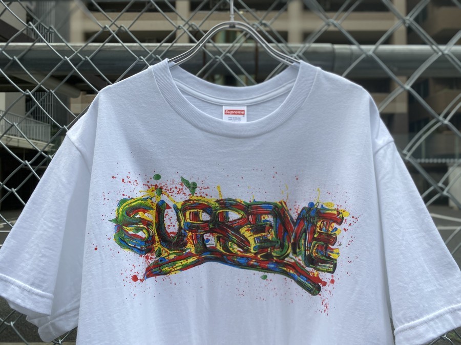 Supreme Paint Logo Tee Sサイズ おまけ付き！