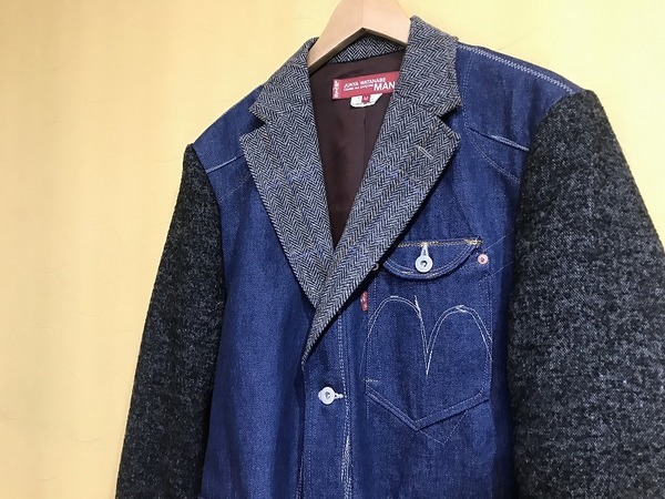 JUNYA WATANABE COMME des GARCONS ジュンヤワタナベ コムデギャルソン 12AW ウール レザー コーデュロイ スラックス トラウザーパンツ シンチバック付き ボタンフライ ブラウン WJ-P010