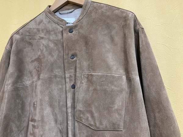 confect Goat Suede Plainly Collar Jacket