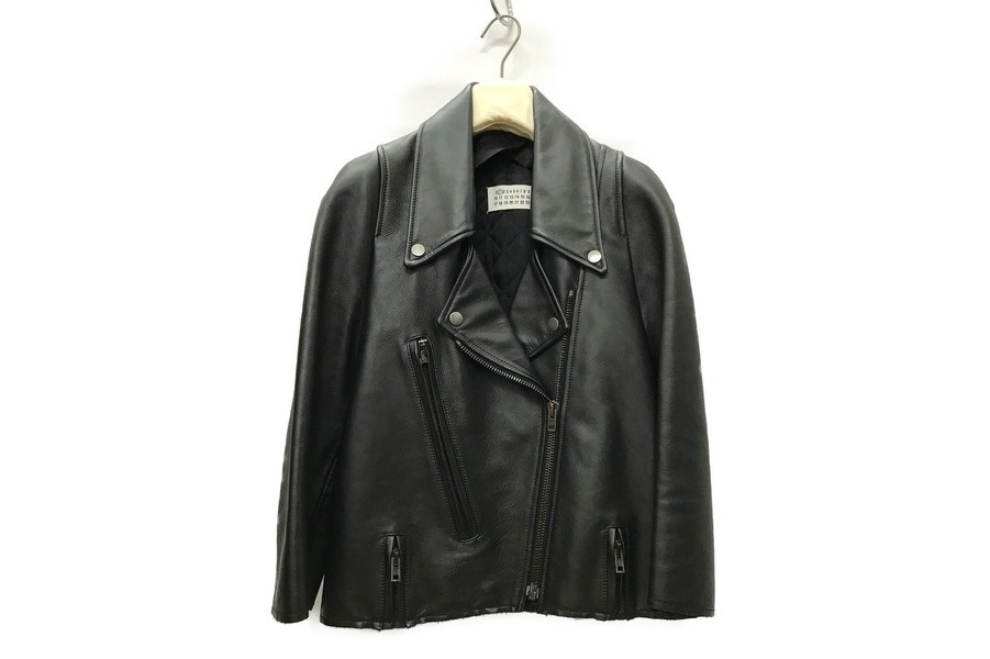 美品【acne studios】NATE CLEAN ダブルライダース50/L
