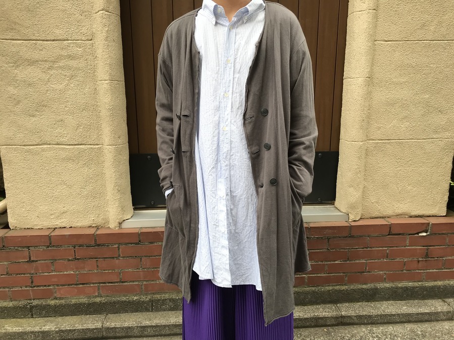 Yohji Yamamoto pour homme/ヨウジヤマモトプールオム】よりノーカラー 