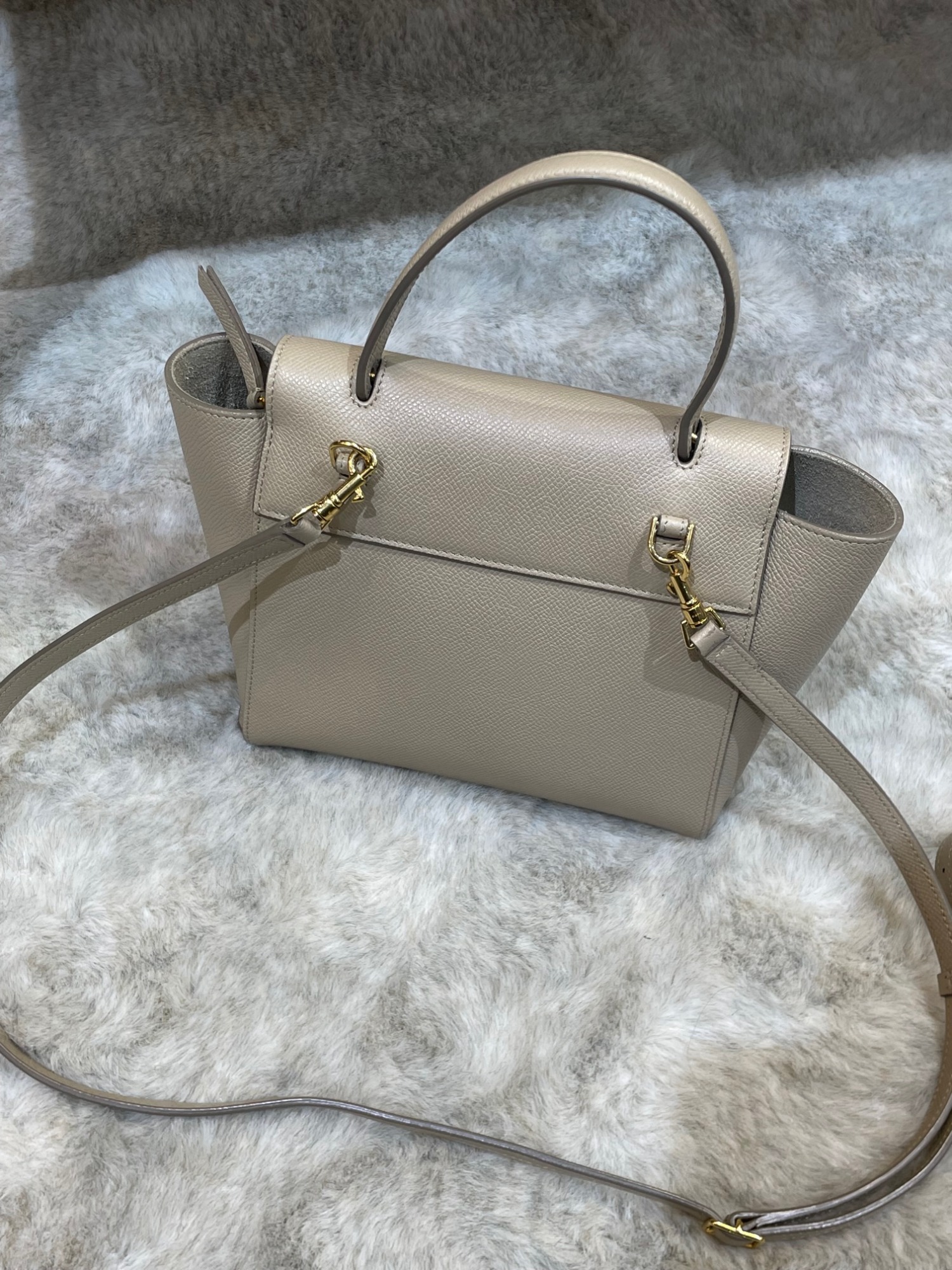 セリーヌ CELINE フィービー期 ベルトバッグ 2way レザー ブラック バッグ 