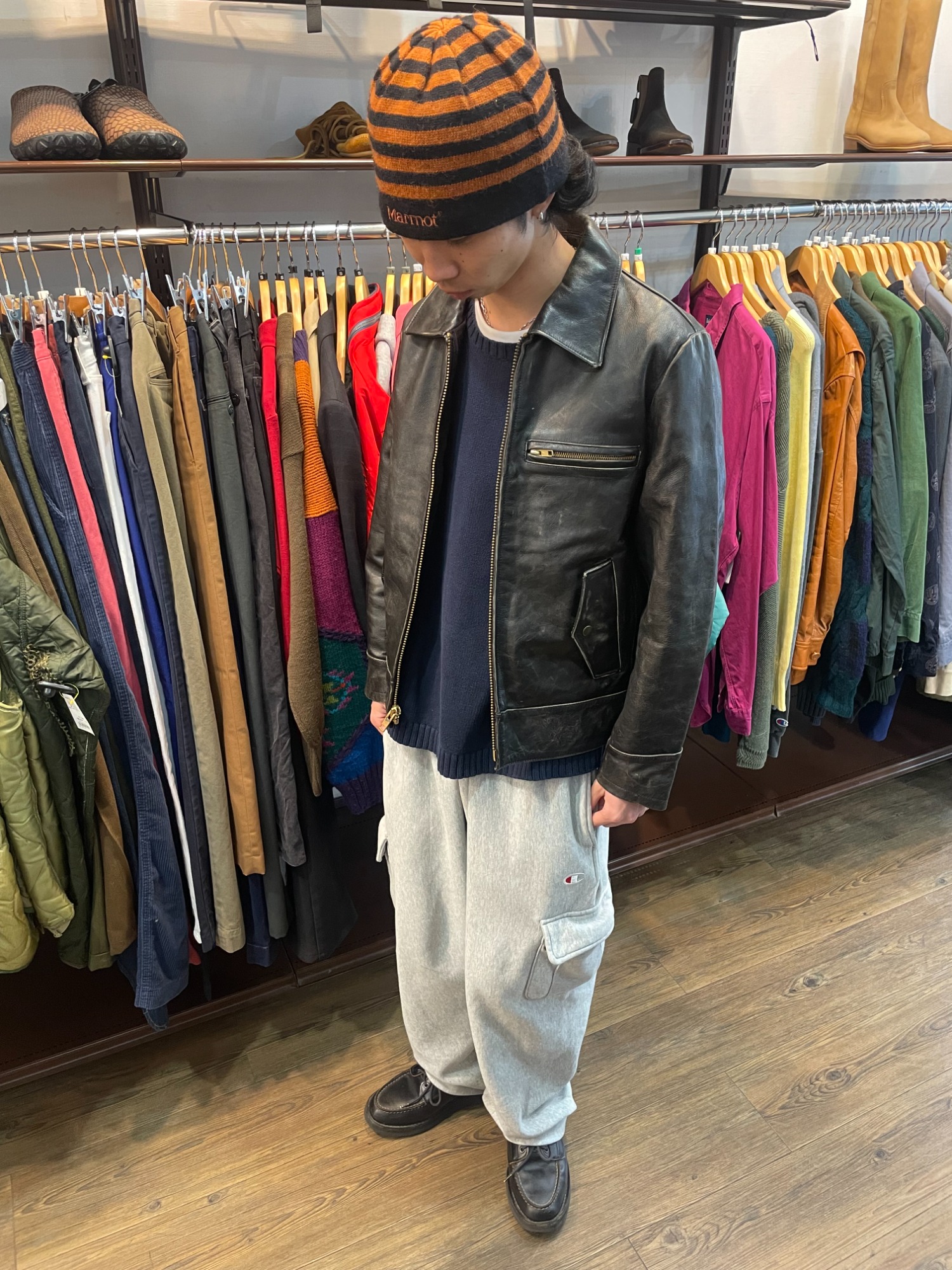 OLD GAP/オールドギャップ 】OLD GAPのレザーアイテムを使ったスタイル