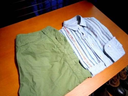 パッカリングパンツの中央線