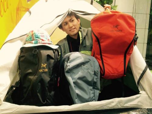 アークテリクスのバックパック