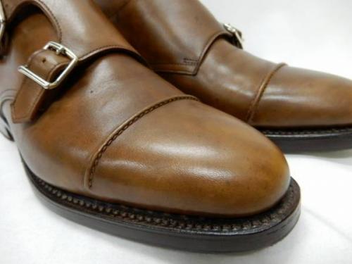 JOHN ROBBのダブルモンクストラップシューズ