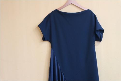 ボーメのボートネックパネルドレス ワンピース