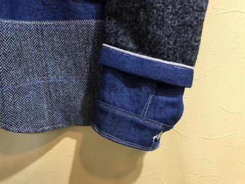 切替デニムジャケット