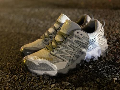 アシックス×ビームスのGEL-FUJI TRABUCO 7 G-TX SPS　19AW 1021A250-025
