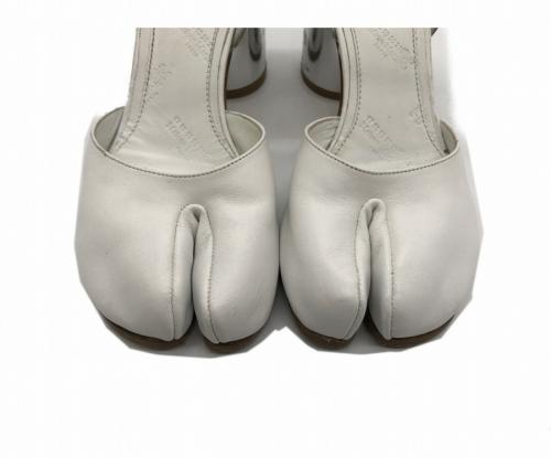 バイカラータビヒールサンダルの足袋 Tabi パンプス