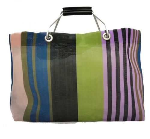 マルニのMARKET ストライプミニトートバッグ