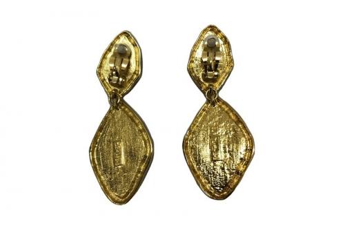 ヴィンテージカラーストーンイヤリングのYVES SAINT LAURENT