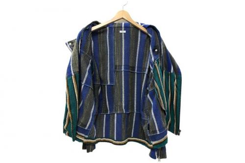 21SS OVERSIZED RIDERS JACKET PILE リメイクライダースジャケットの＃OLDPARK