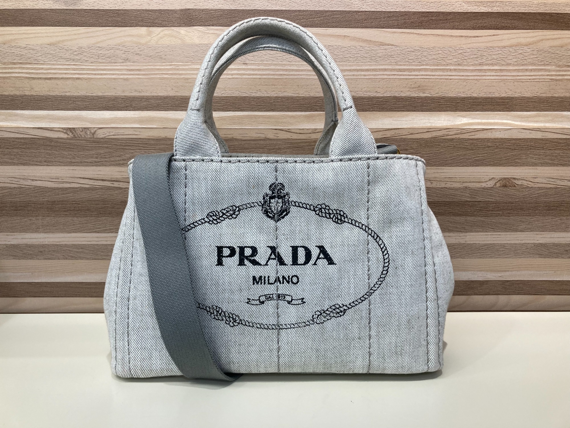 PRADAカパナ☆デニムトート