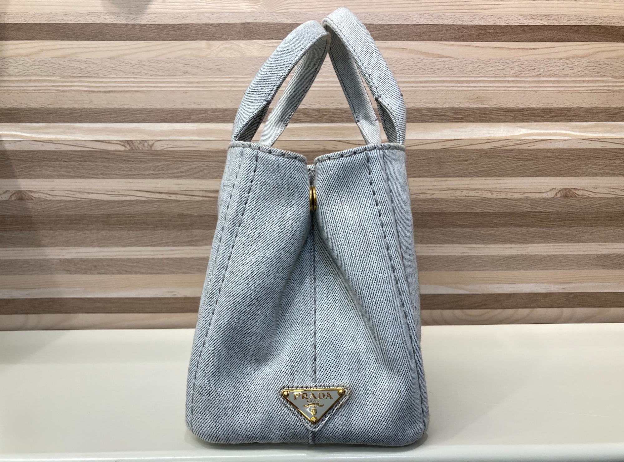 プラダ PRADA 2WAYバッグ ガナパ デニムパッチ エキスパート藤沢辻堂店 CANAPA プラダ カナパ トートバッグ 2way ショルダーバッグ 1BG439