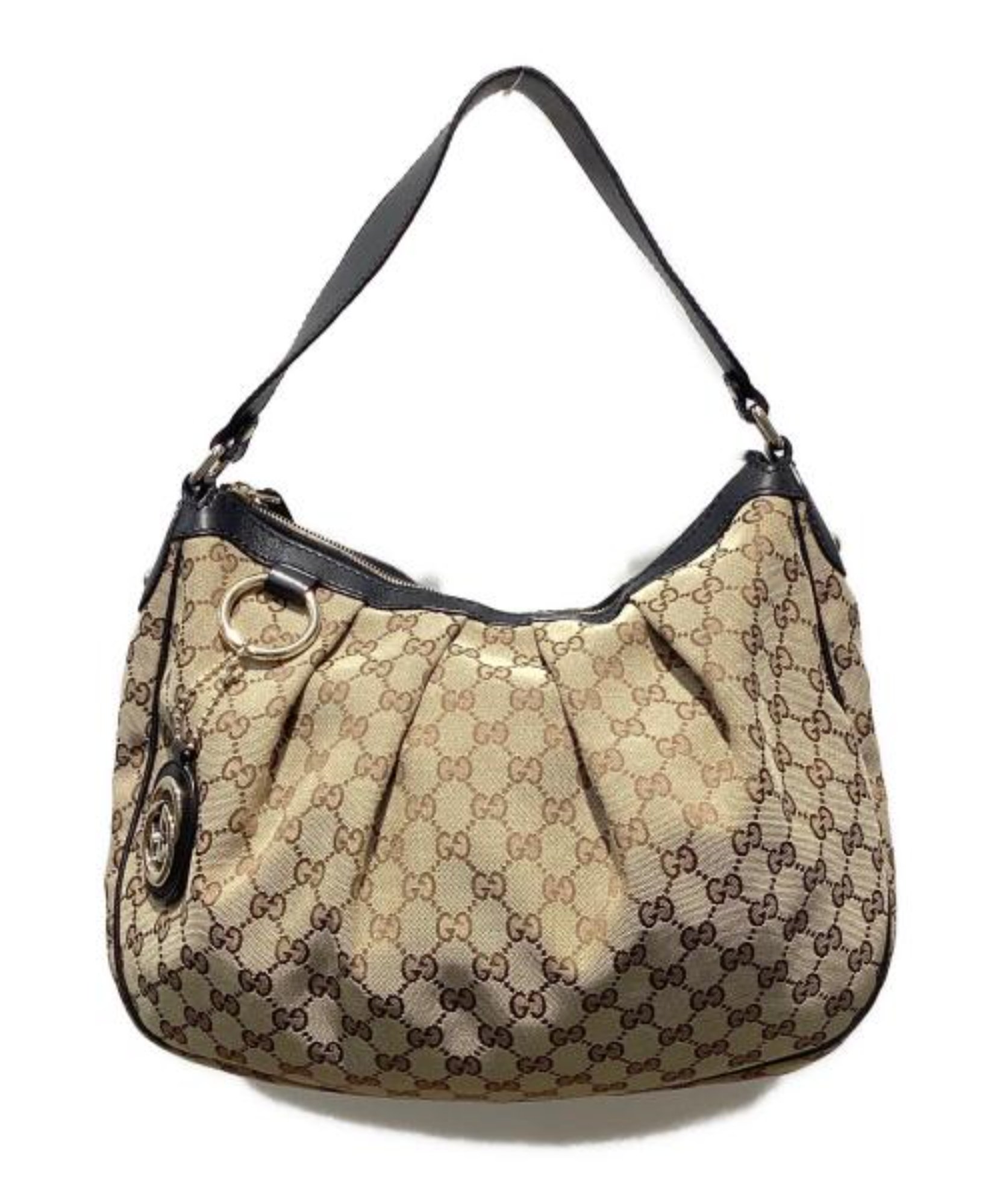 GUCCI GGバック GG Emblem Small canvas shoulder 【公式通販】
