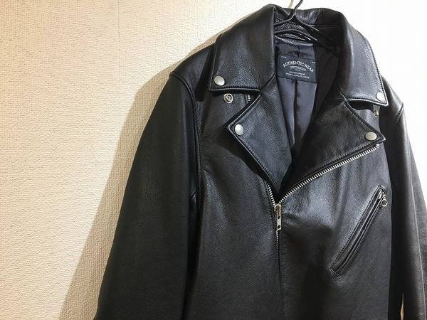 グリーンレーベルリラクシング　ラムレザー　ダブルライダースジャケット 黒 L グリーンレーベルリラクシング ラムレザー ダブルライダース