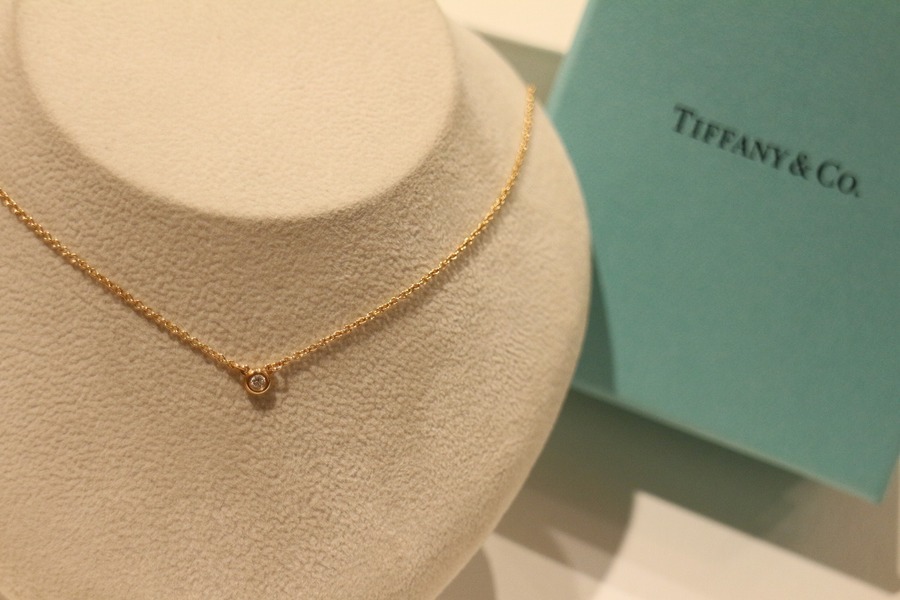 Tiffanyco ティファニーバイザヤードダイヤモンド0 05ctネックレス