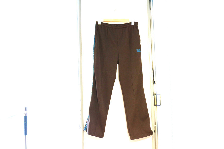 NEEDLES トラックパンツ ベロア M チャコール レッド ニードルス